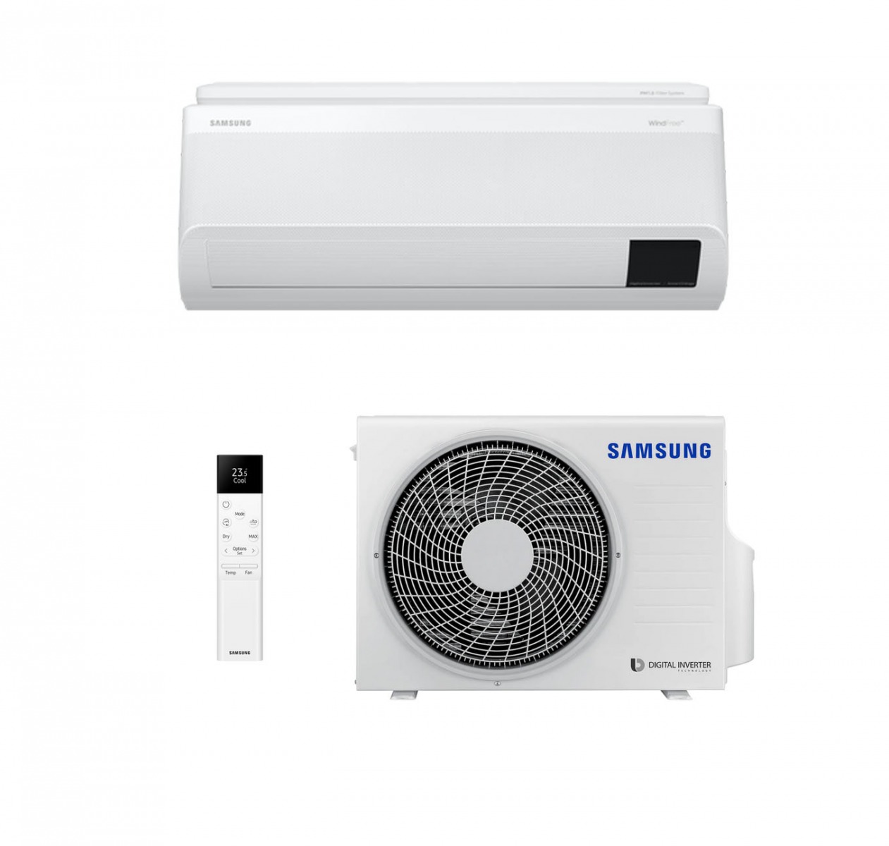 SAMSUNG WINDFREE PURE 3.5/3.5 kW AR12CXKAAWKNEU-AR12AXKAAWKXEU