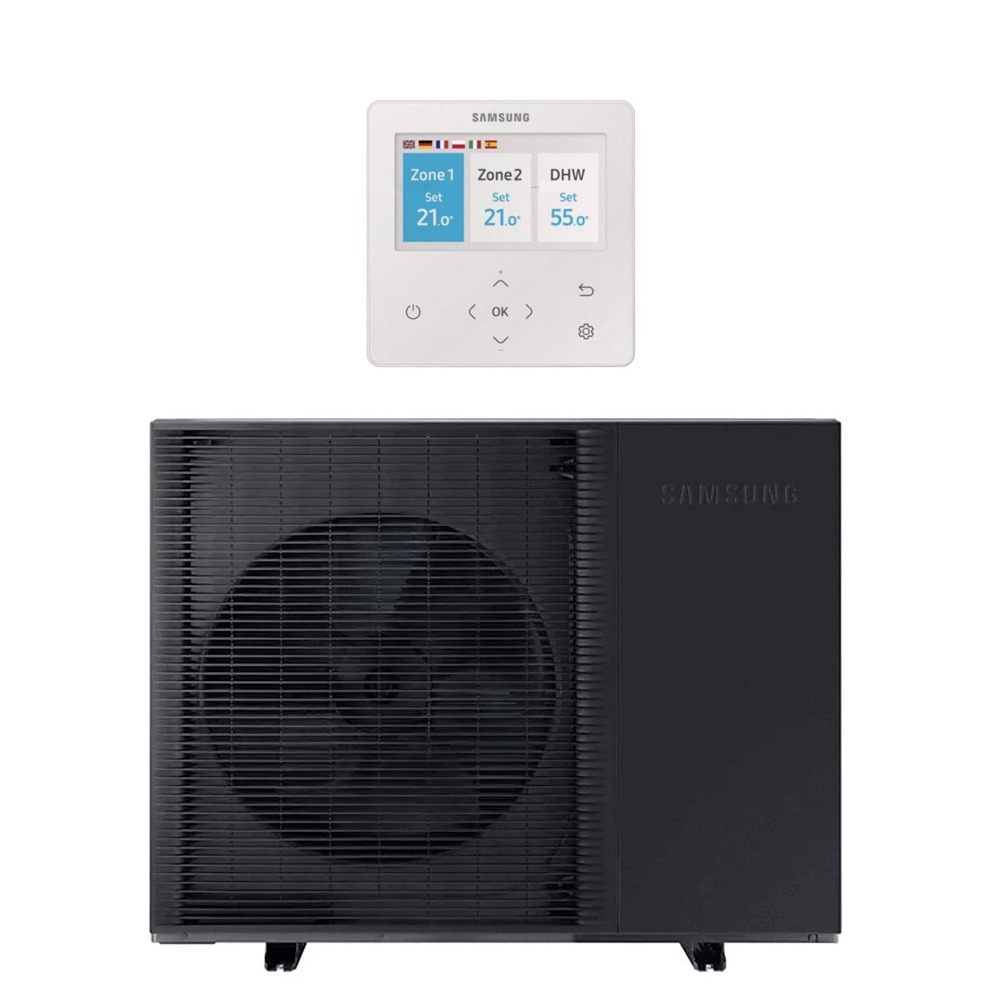 SAMSUNG EHS MONO AE080CXYDEK 8kW R290 Propane (BE TŪRINIO ŠILDYTUVO) su valdymo automatika 230V