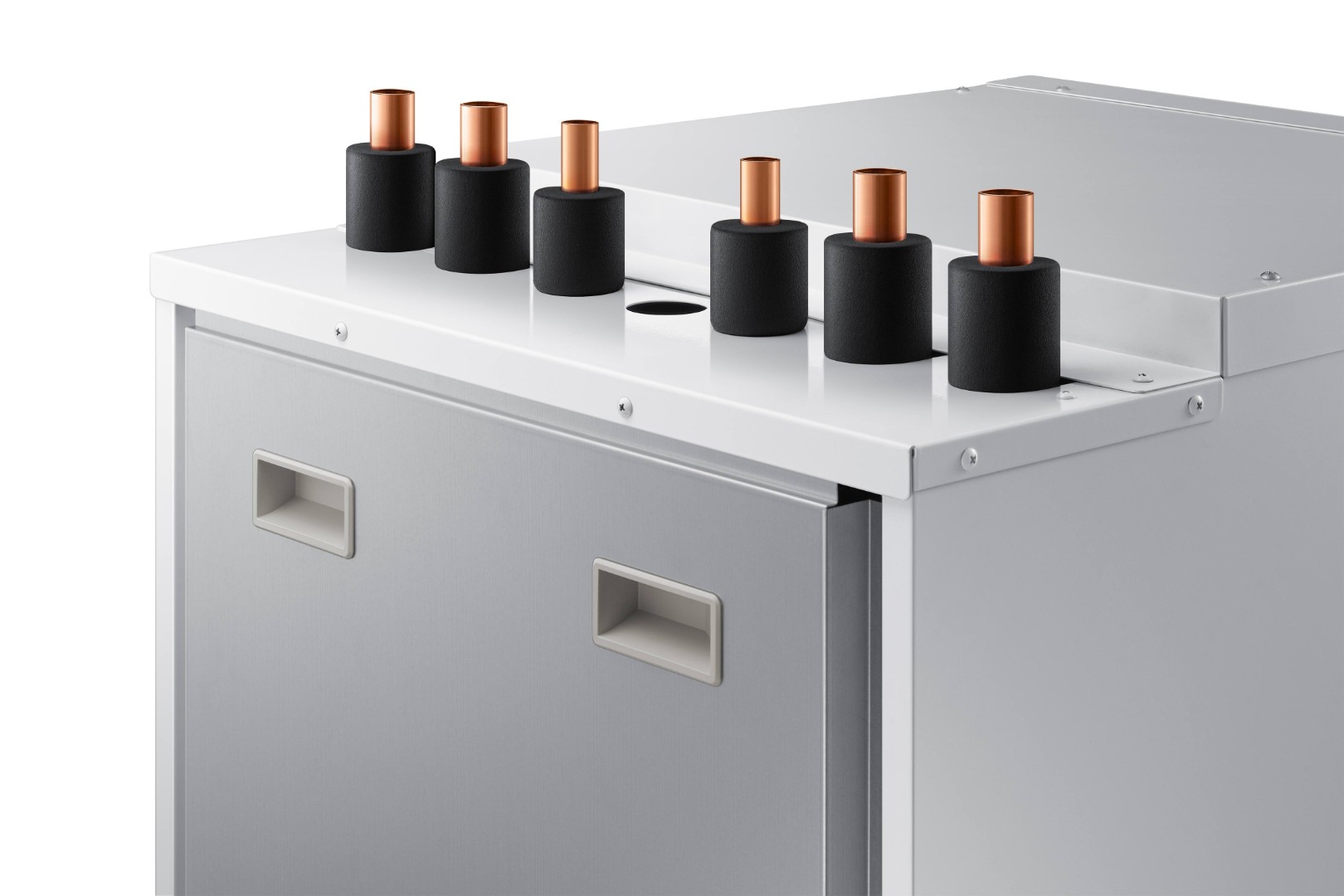 SAMSUNG 8.0/7.5KW ORAS-VANDUO MONOBLOKO KOMPLEKTAS SU R32 FREONU IR 260 L TŪRINIU ŠILDYTUVU (TRIFAZIS ĮRENGINYS)