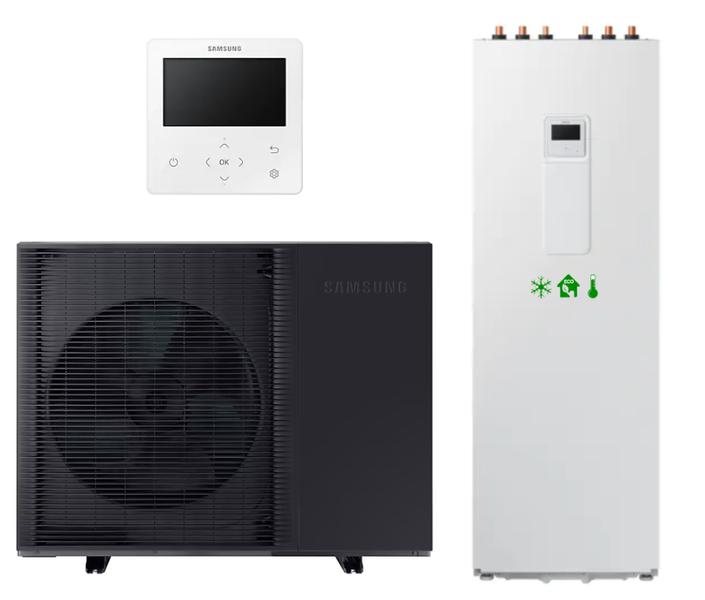 SAMSUNG EHS MONO HT Quiet (su tūriniu šildytuvu) 200l AE080BXYDEG/AE260CNWMEG 8kW 230V