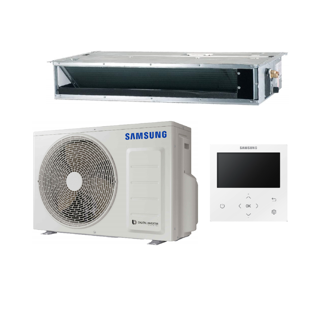 SAMSUNG LSP KANALINIO TIPO ŽEMO SLĖGIO AC052RXADKG / AC052BNLDKG ORO KONDICIONIERIAUS KOMPLEKTAS